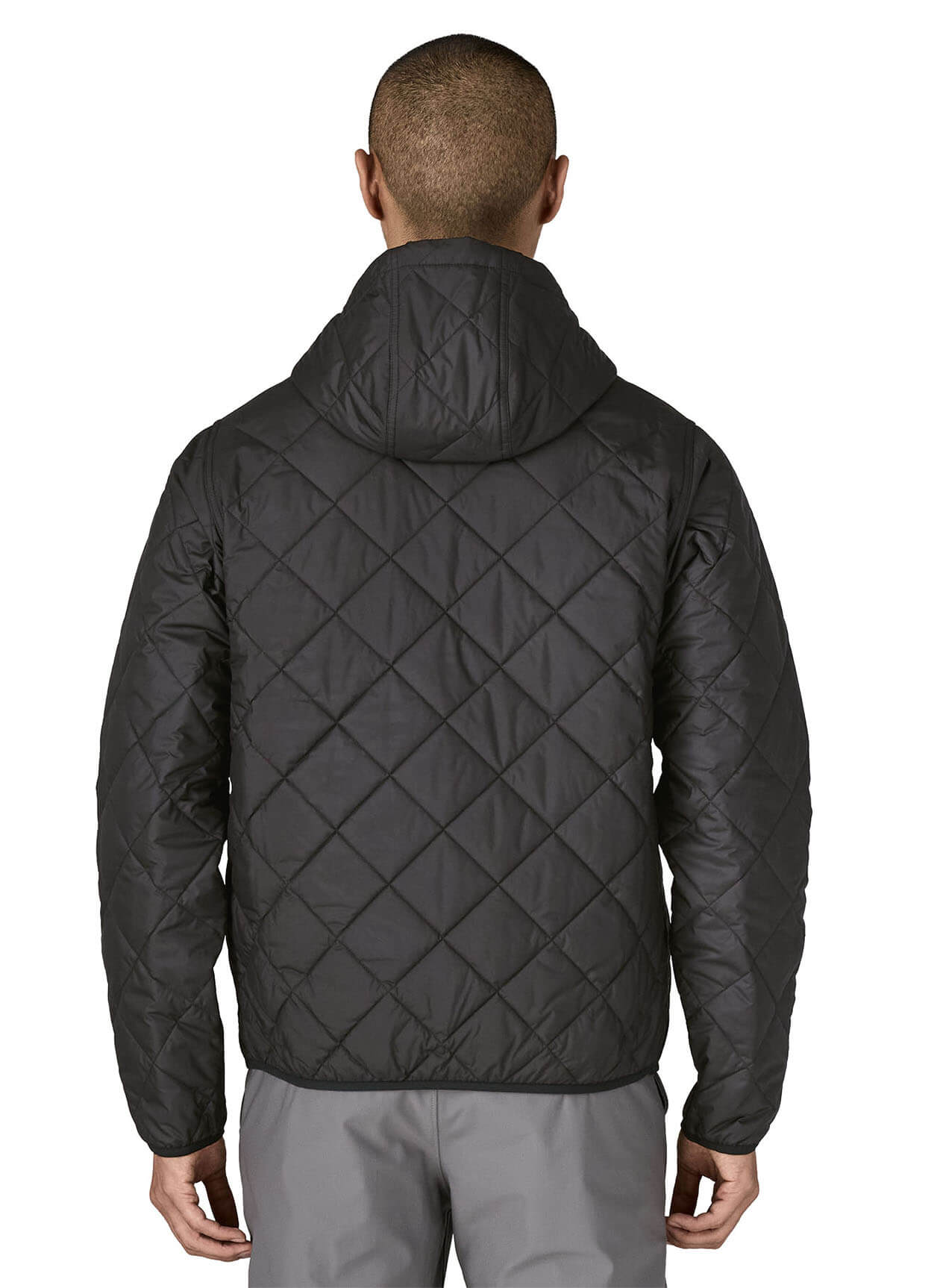 Men's Diamond Quilted Bomber Hoody