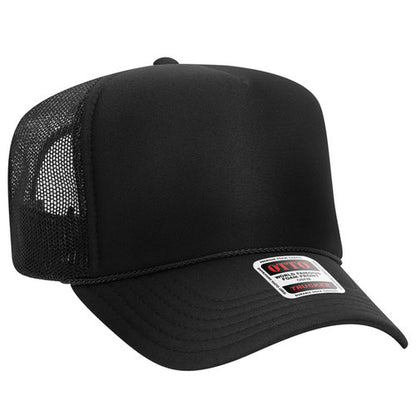 5 Panel High Crown Mesh Back Trucker Hat