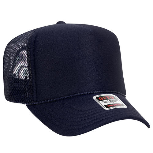5 Panel High Crown Mesh Back Trucker Hat