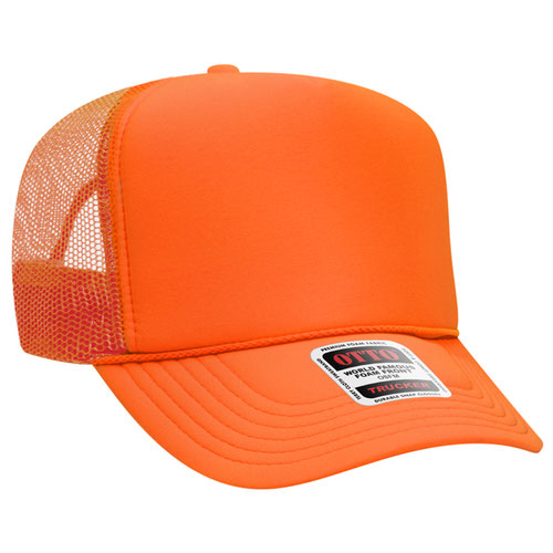 5 Panel High Crown Mesh Back Trucker Hat