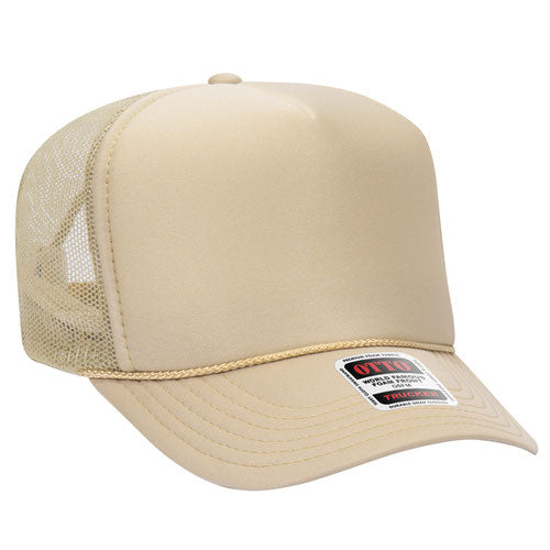 5 Panel High Crown Mesh Back Trucker Hat
