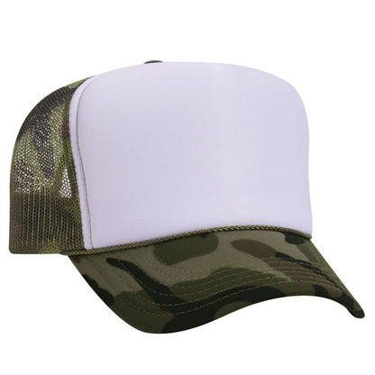 5 Panel High Crown Mesh Back Trucker Hat