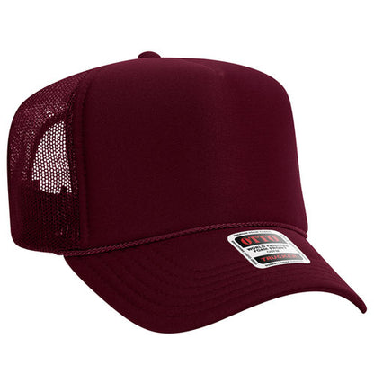 5 Panel High Crown Mesh Back Trucker Hat