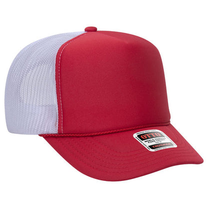 5 Panel High Crown Mesh Back Trucker Hat