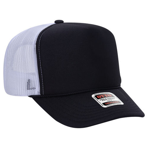 5 Panel High Crown Mesh Back Trucker Hat