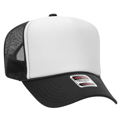 5 Panel High Crown Mesh Back Trucker Hat