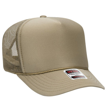 5 Panel High Crown Mesh Back Trucker Hat