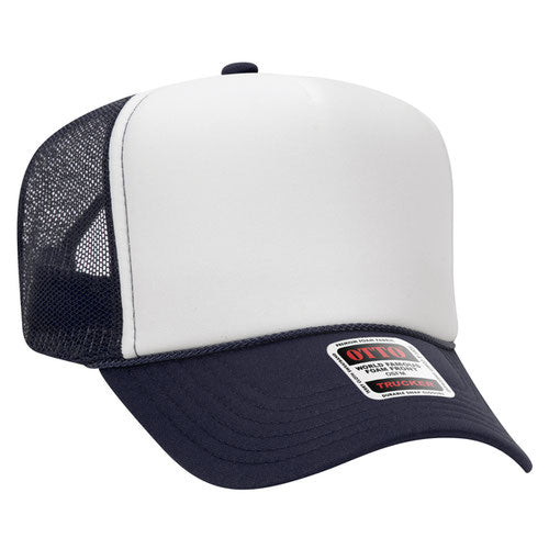 5 Panel High Crown Mesh Back Trucker Hat