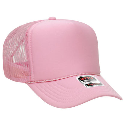 5 Panel High Crown Mesh Back Trucker Hat