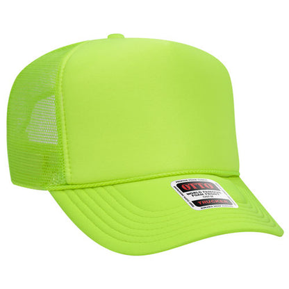 5 Panel High Crown Mesh Back Trucker Hat