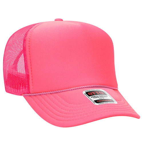 5 Panel High Crown Mesh Back Trucker Hat