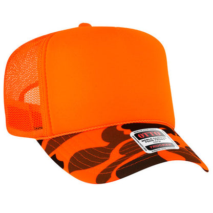 5 Panel High Crown Mesh Back Trucker Hat