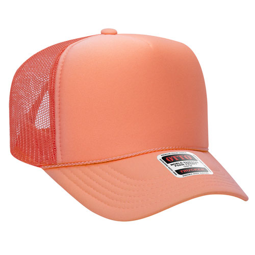 5 Panel High Crown Mesh Back Trucker Hat