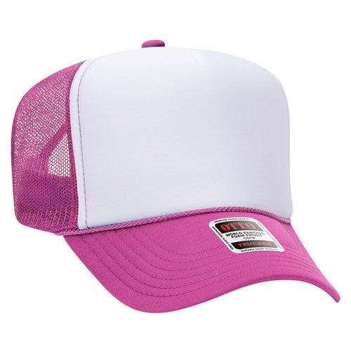 5 Panel High Crown Mesh Back Trucker Hat