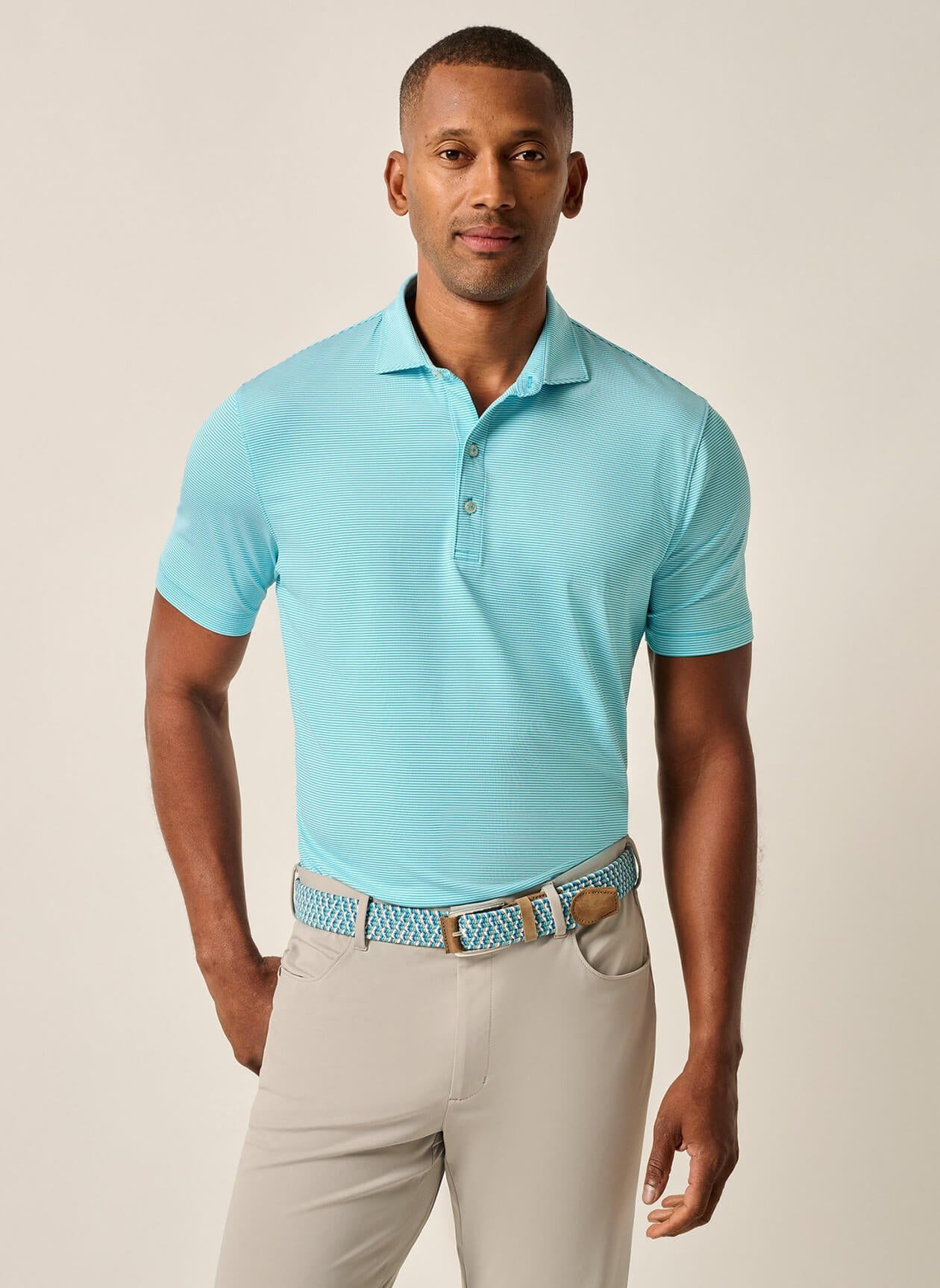 Men's Lyndon Striped Polo