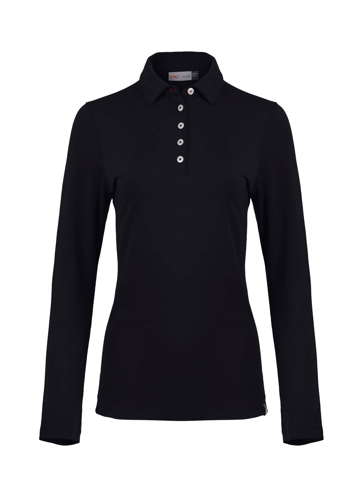 Women's Hollow Pima Long Sleeve Polo