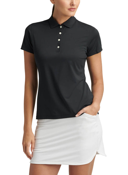 Women's Short-Sleeve Button Polo