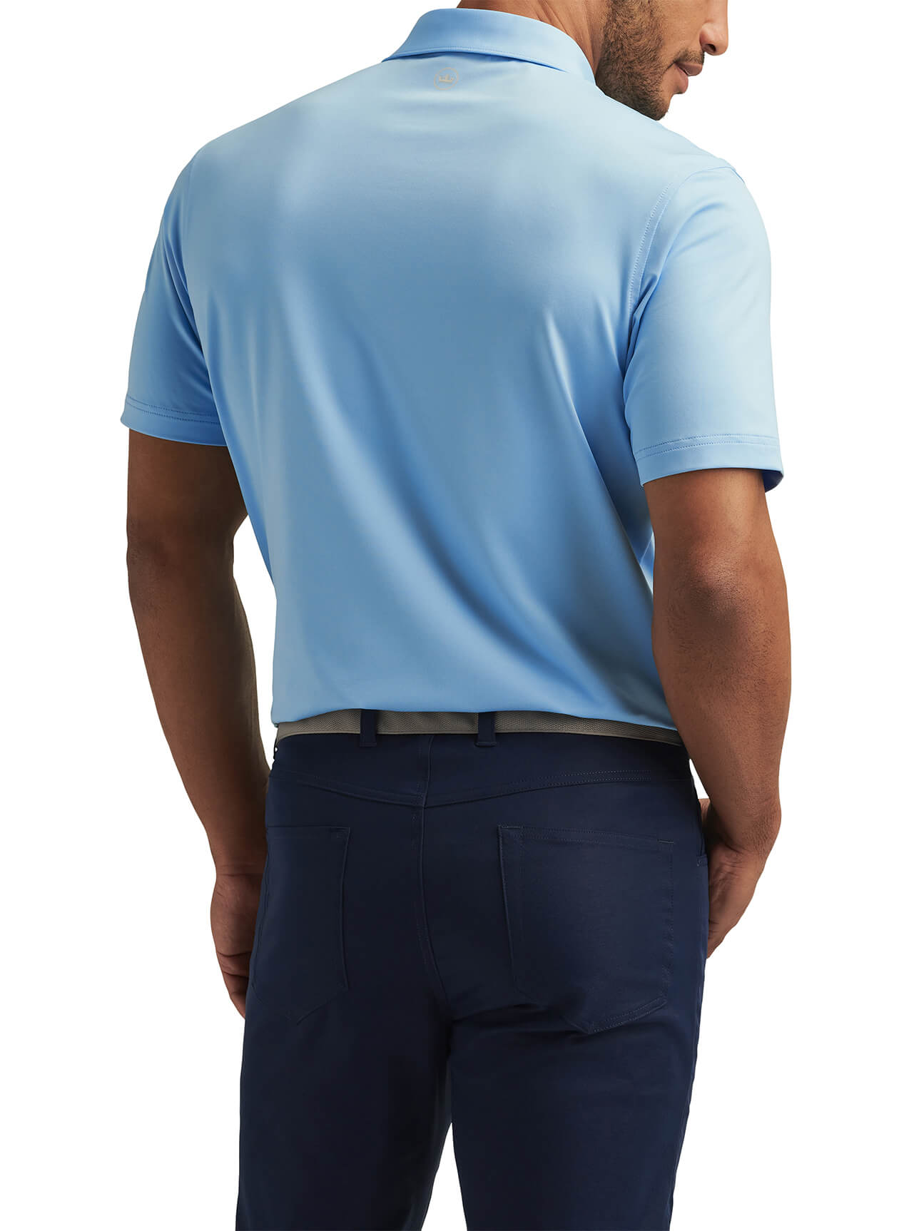 Men's Solid Performance Polo - Self Collar