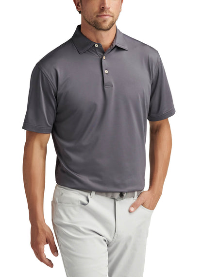 Men's Solid Performance Polo - Self Collar