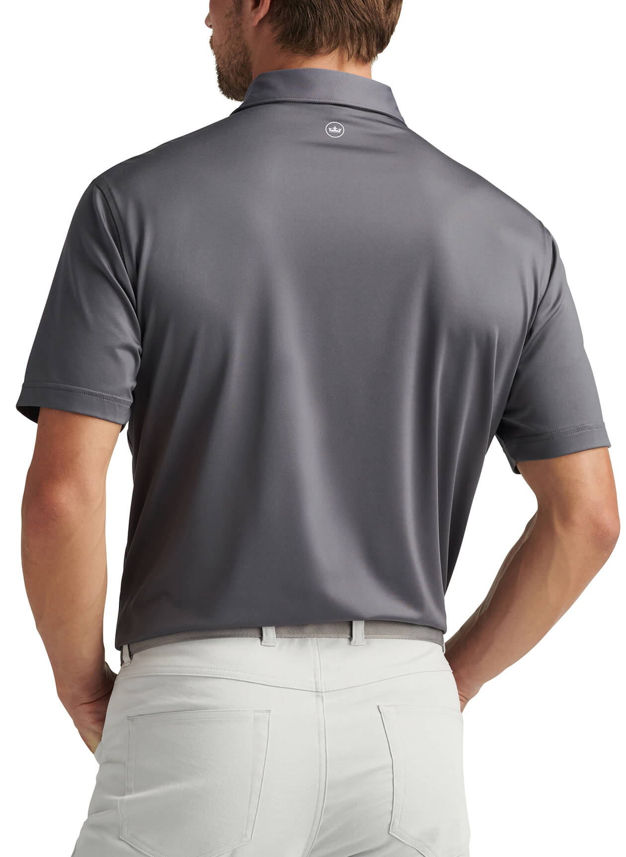Men's Solid Performance Polo - Self Collar