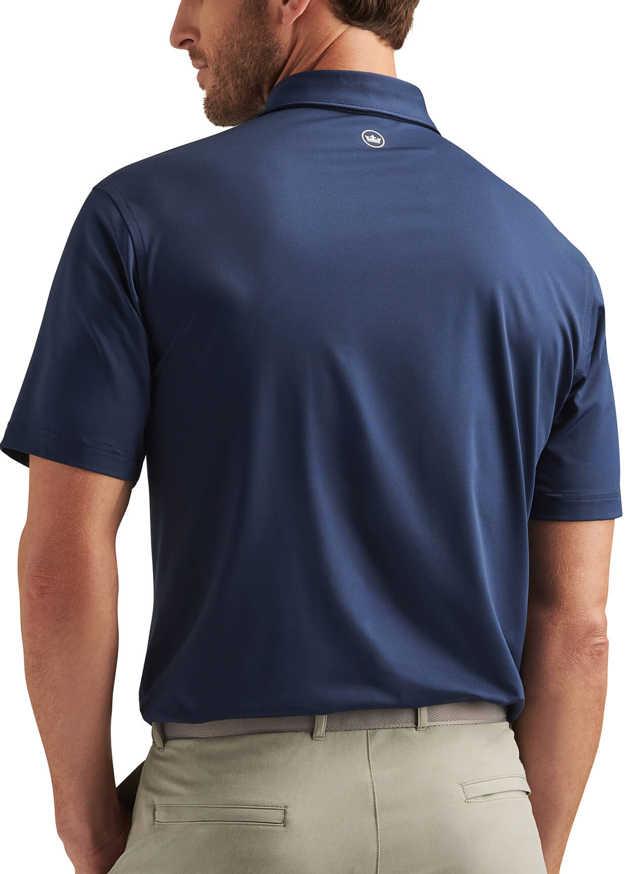 Men's Solid Performance Polo - Self Collar