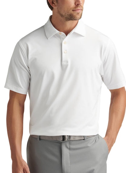 Men's Solid Performance Polo - Self Collar