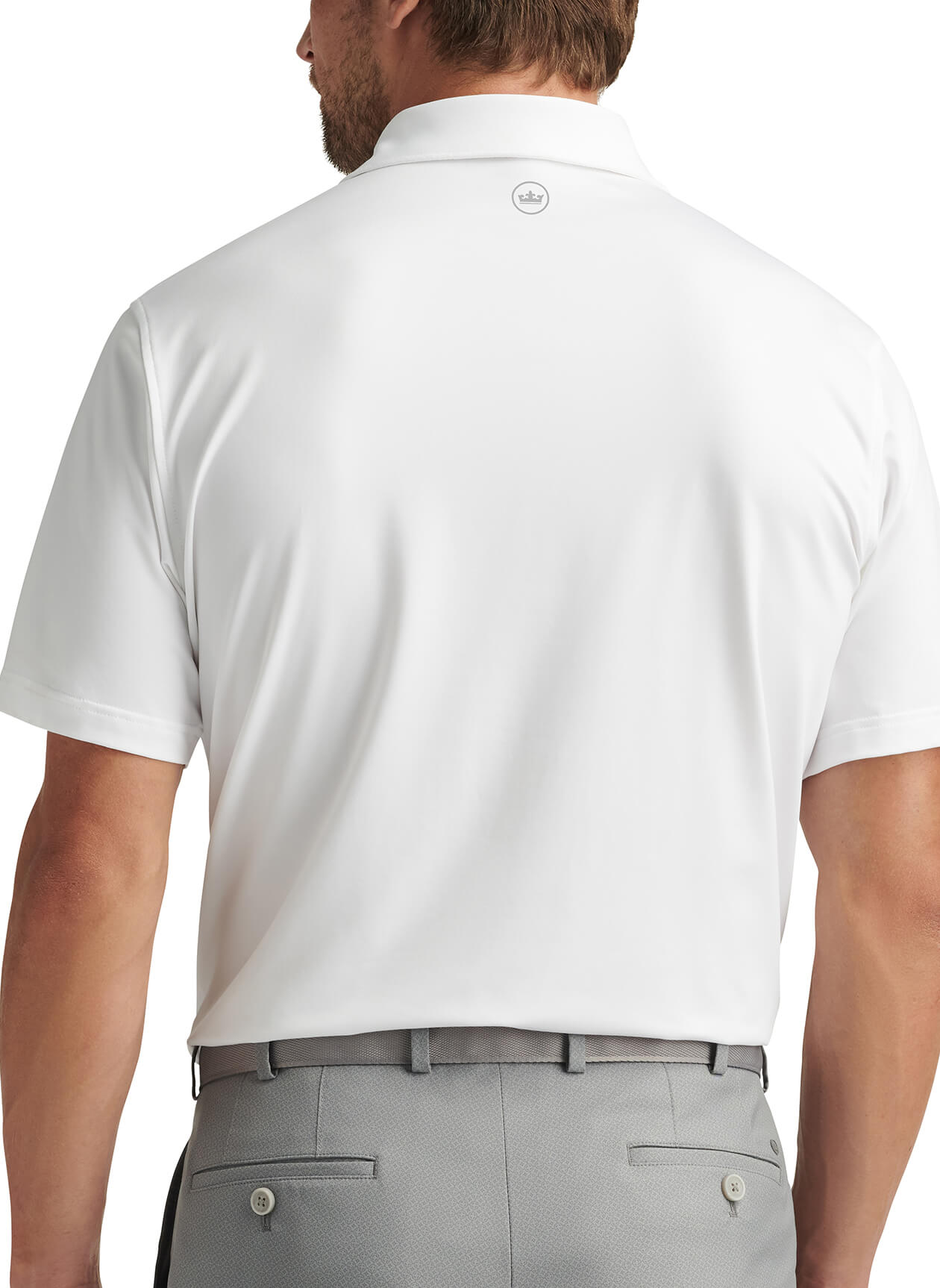 Men's Solid Performance Polo - Self Collar