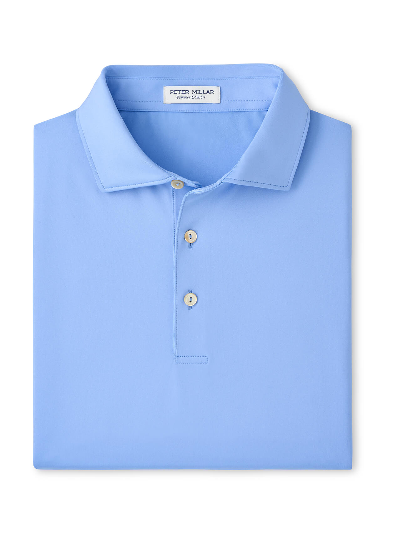 Men's Solid Performance Polo - Self Collar