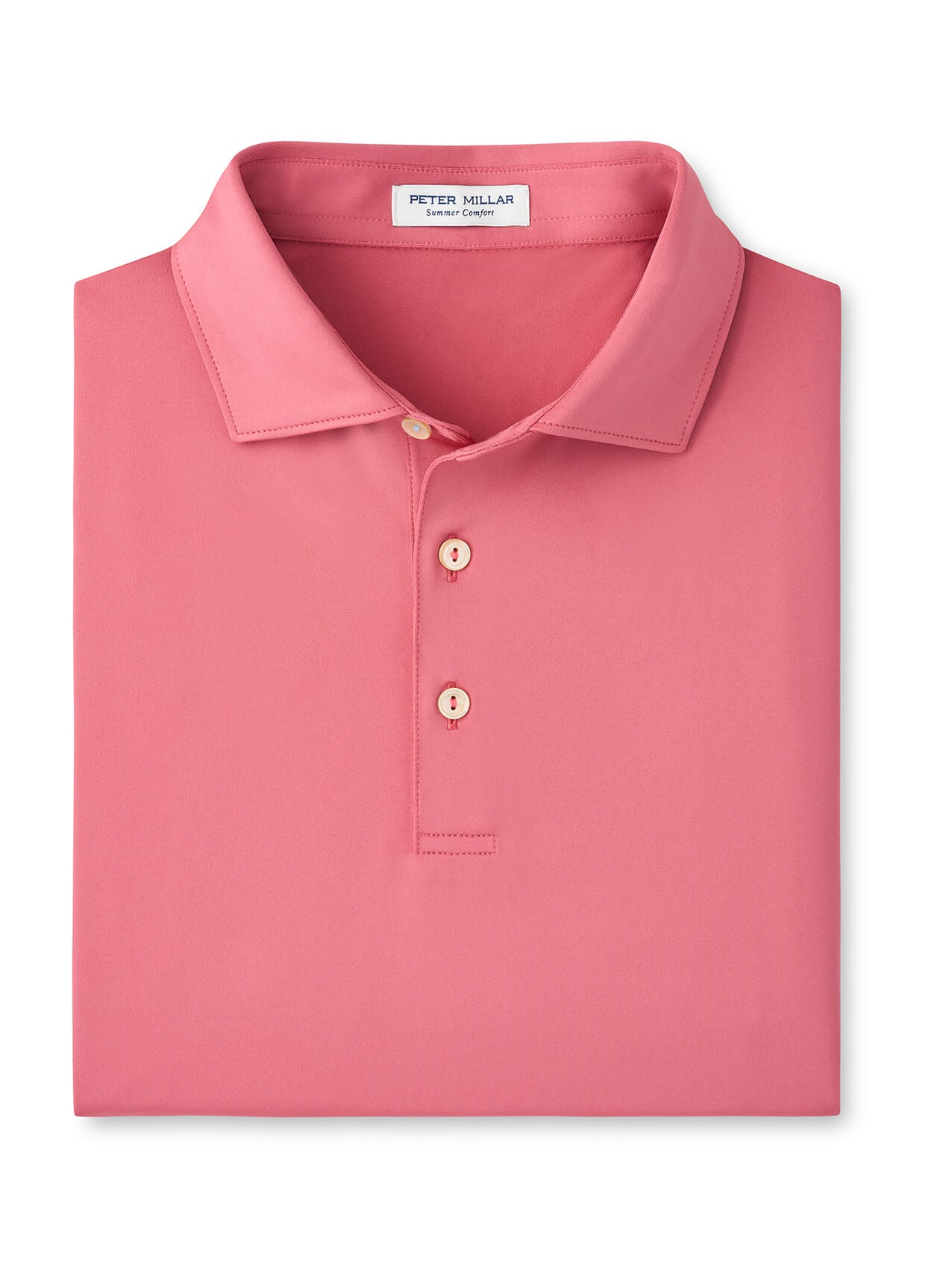Men's Solid Performance Polo - Self Collar
