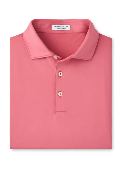 Men's Solid Performance Polo - Self Collar