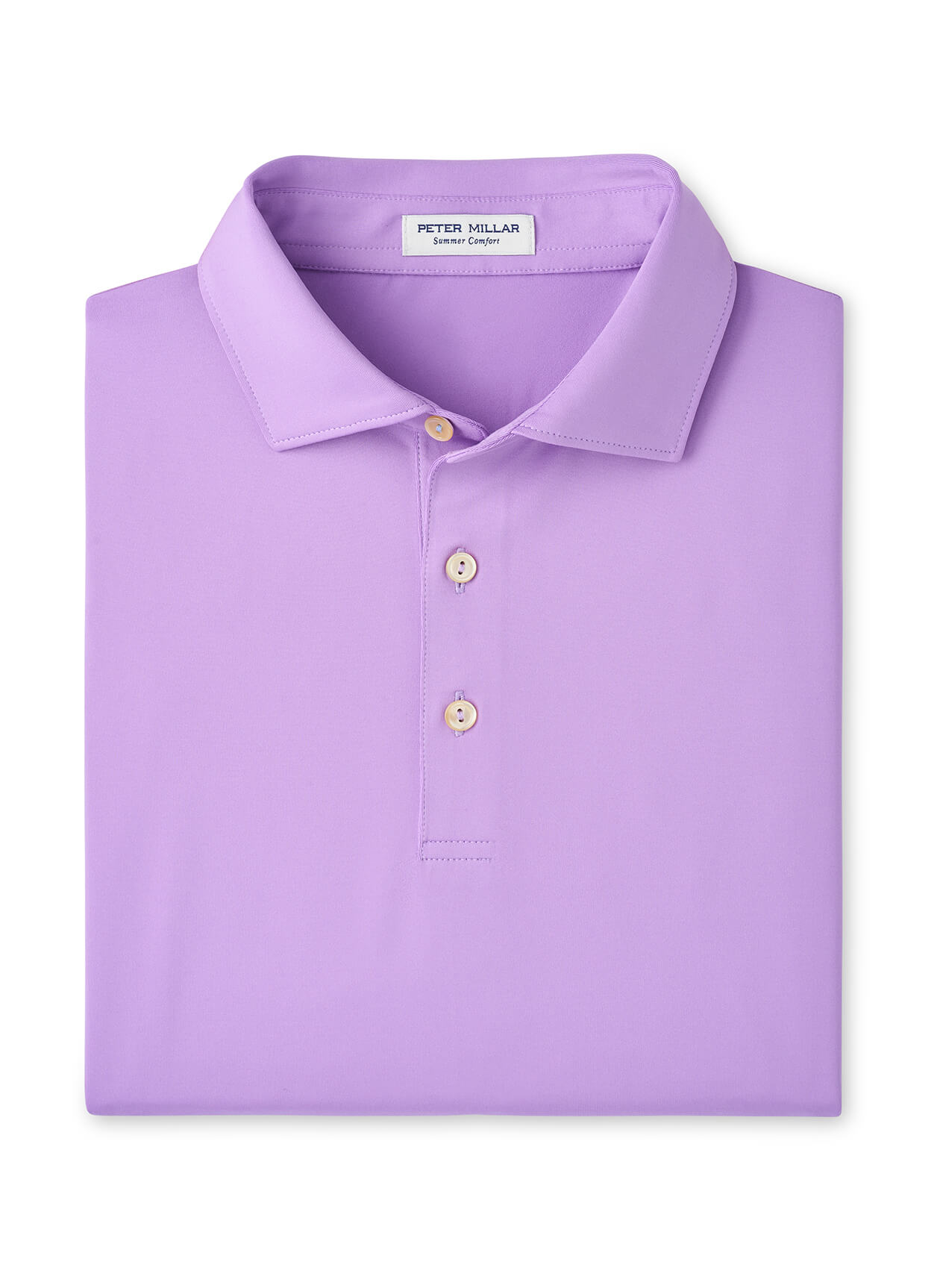 Men's Solid Performance Polo - Self Collar