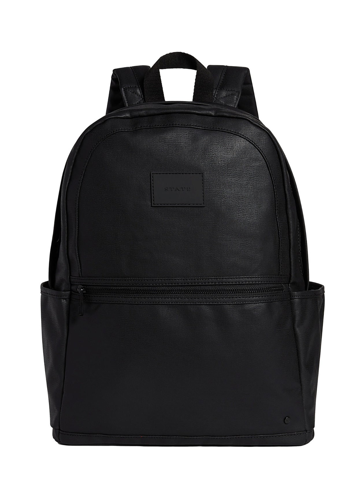 Large Double Pocket Coated Canvas Backpack
