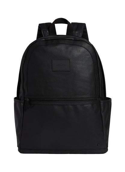 Large Double Pocket Coated Canvas Backpack