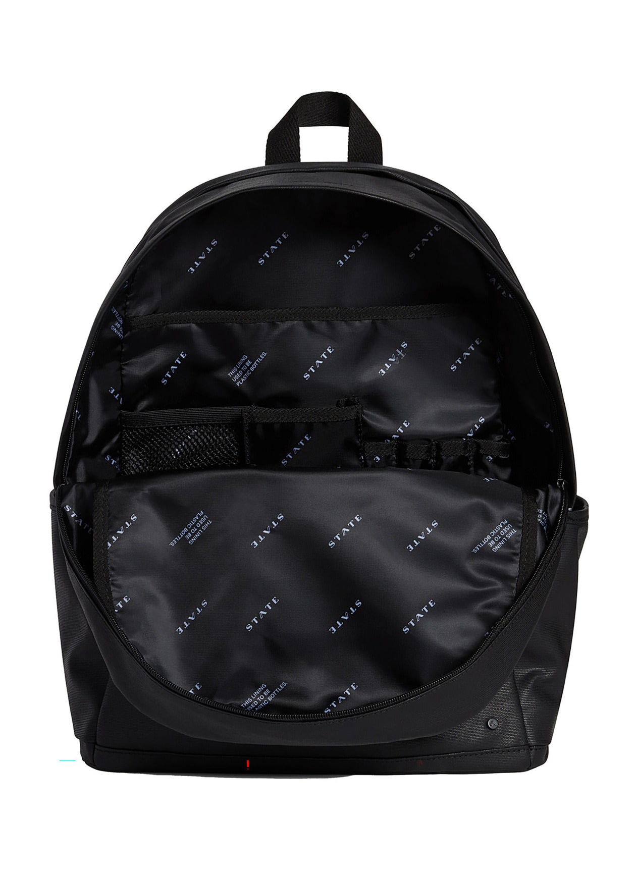 Large Double Pocket Coated Canvas Backpack