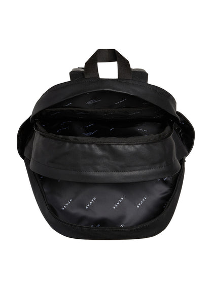 Large Double Pocket Coated Canvas Backpack